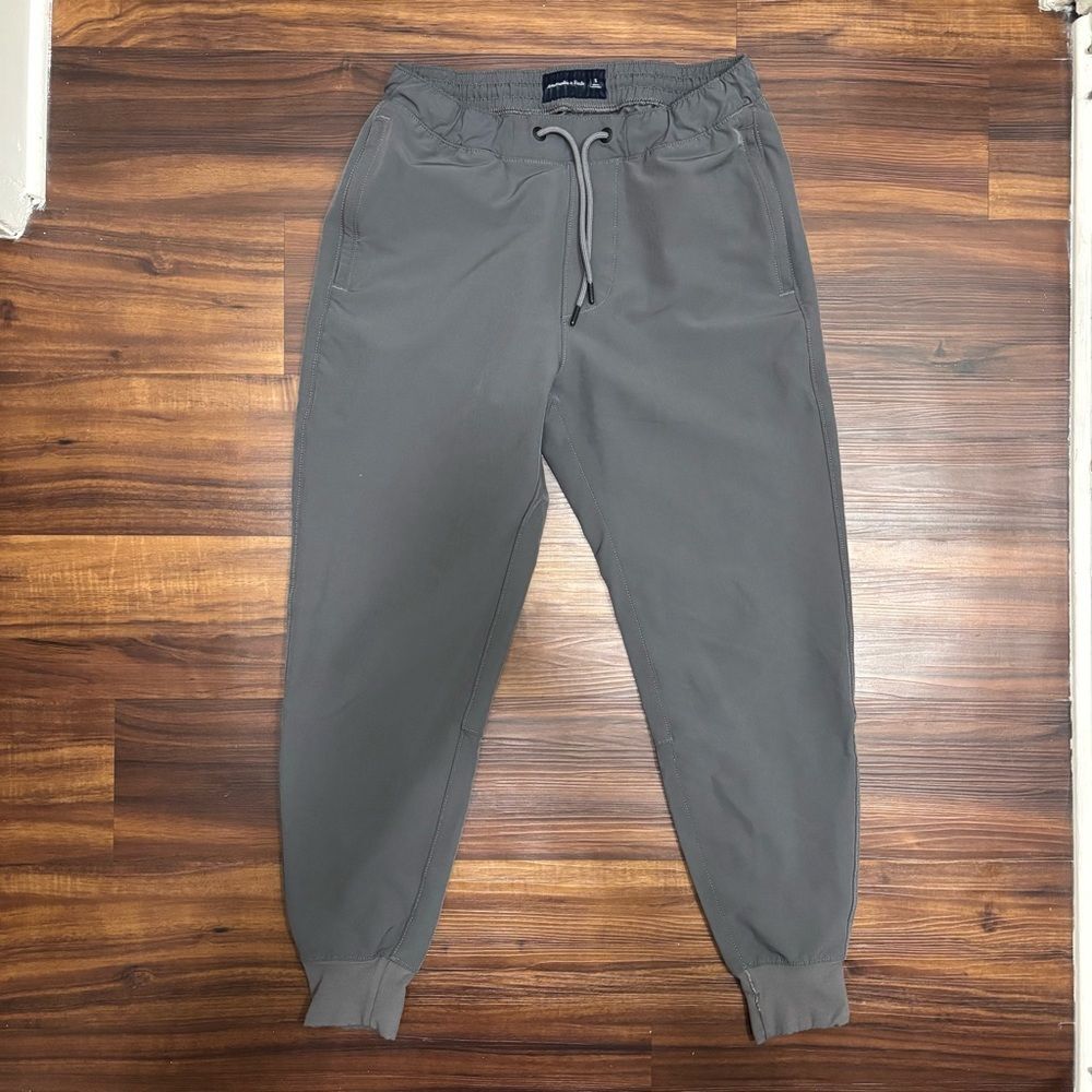 Abercrombie & Fitch Women’s Small Grey Joggers Pants Drawstring Sporty Athletic